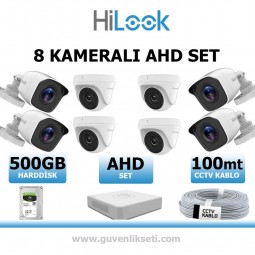 Hilook 2mp 8 Kameralı AHD Kamera Seti